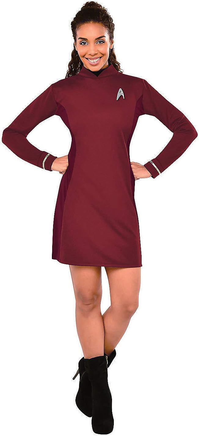 Amazon.com: Vibrant Red Women's Star Trek Beyond Uhura Small Polyester ...