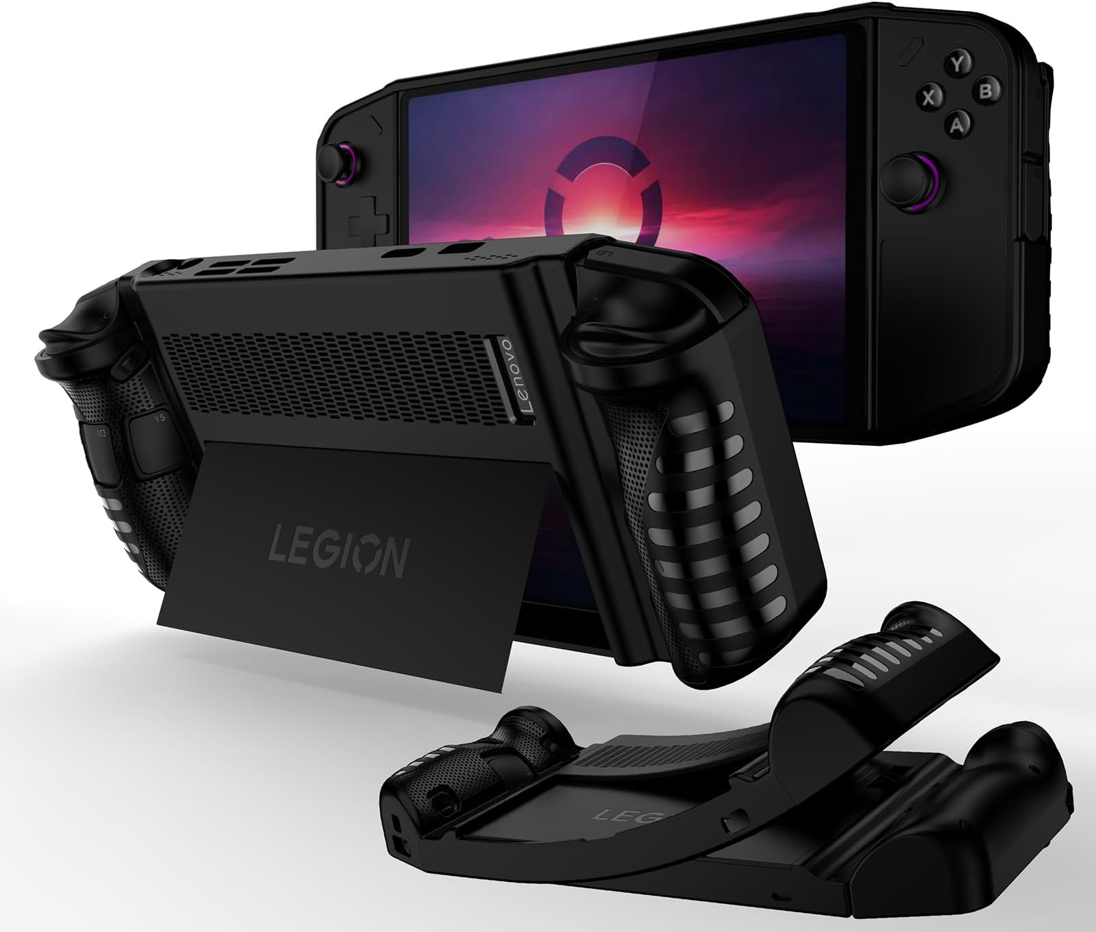 GIOPUEY Case Compatible with Lenovo Legion Go, Soft TPU Frame Protective Case - Non-Slip - Easy to Grip, Lenovo Legion Go Case Protection - Black