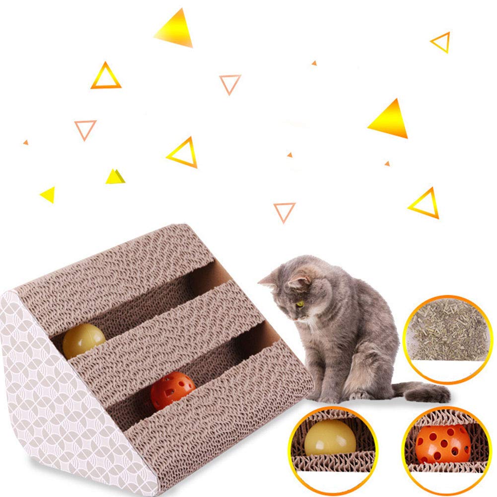 Cat scratcher contre les griffures de meubles jouet chat en carton