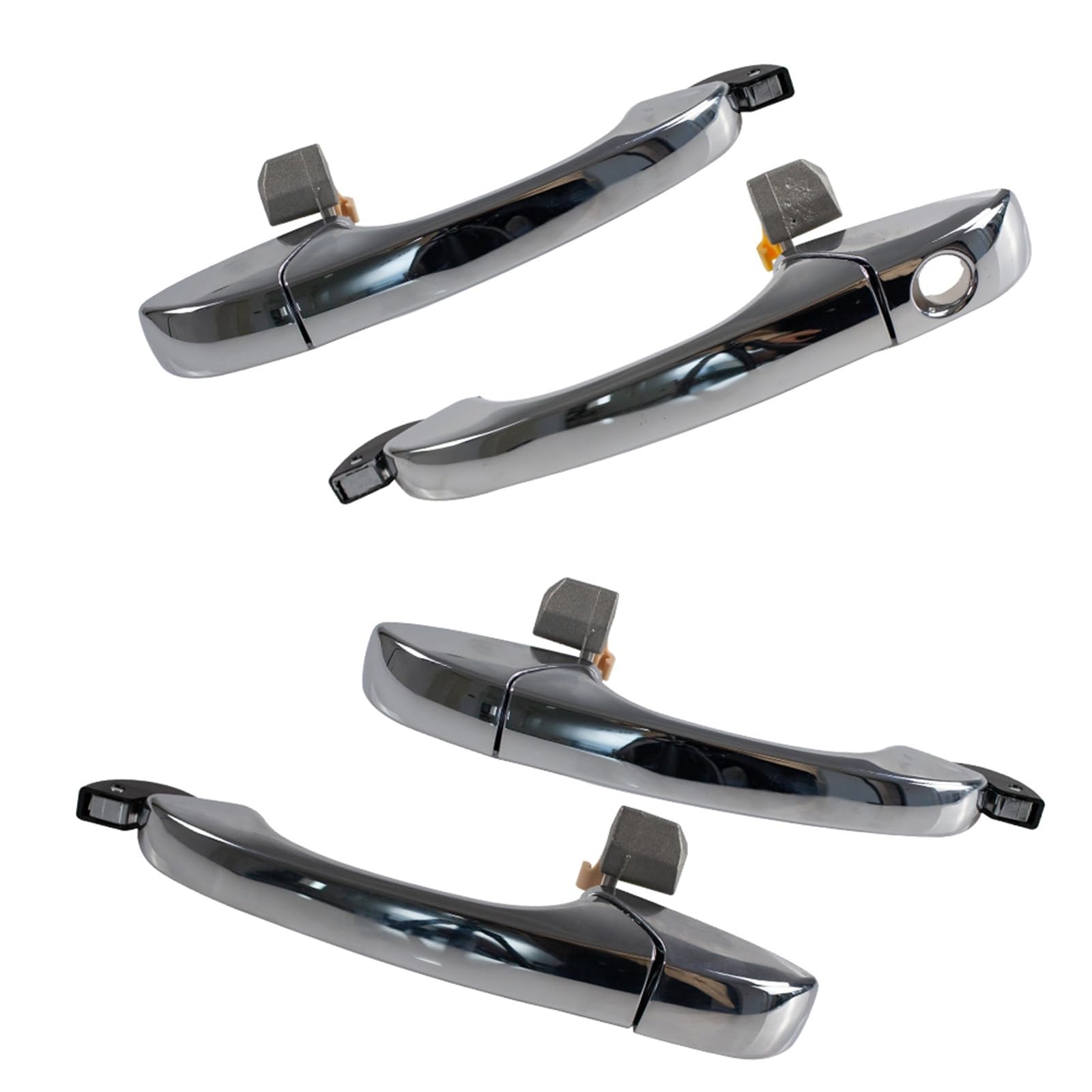 Ohkylsd 1Set Door Handle Front Door Rear Door Outer Handle Chrome For Chrysler 300C For Dodge For Magnum 2005-2010 For Charge 2005-2008 Replacement Handles(1Set)