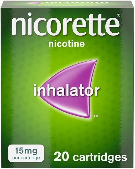 Nicorette Inhalator Nicotine 20 Cartridges, 20 X 15g