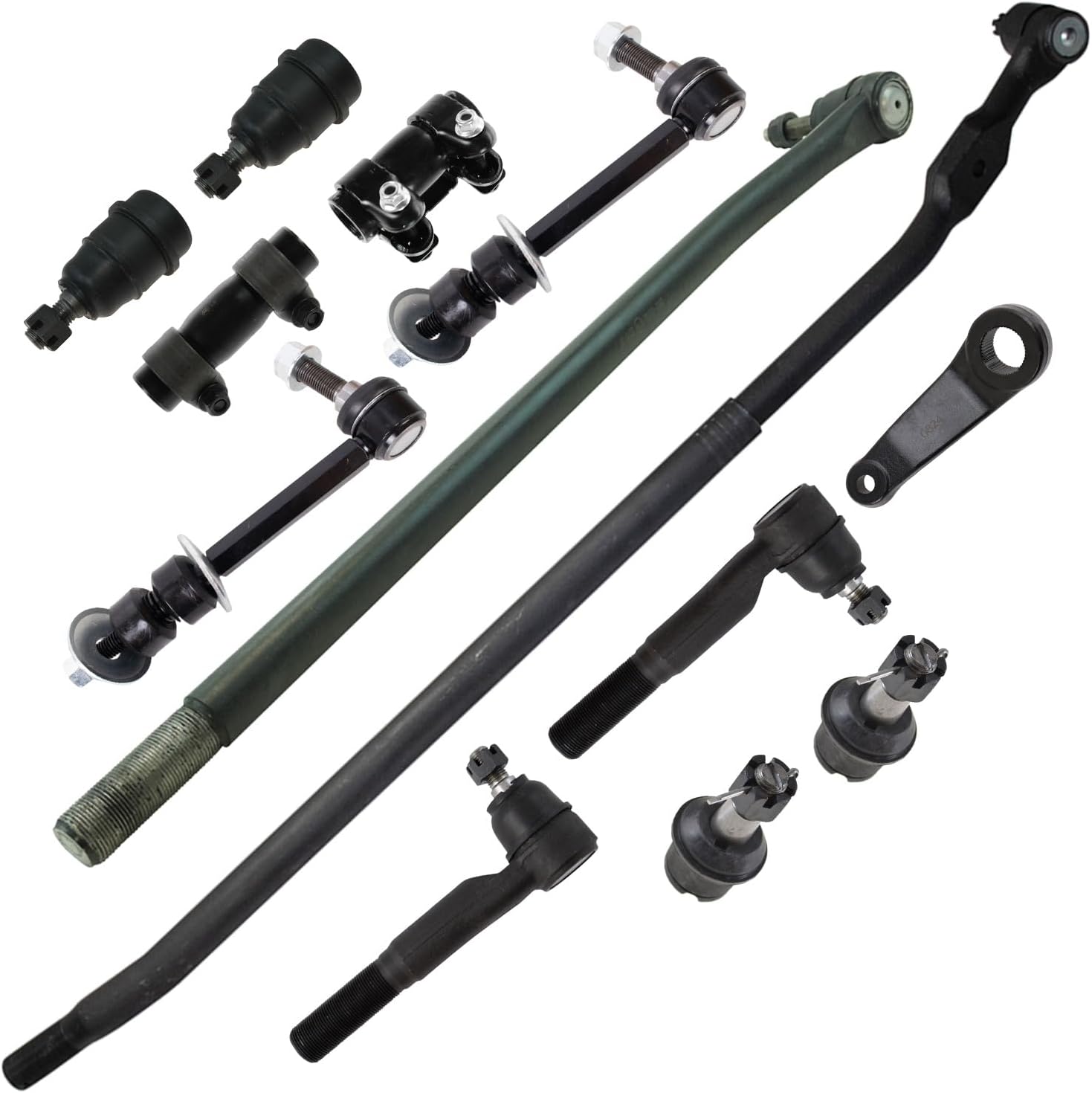 TRQ Front Steering & Suspension Kit Compatible with 2010 Dodge Ram 2500 Ram 3500 2011-2012 Ram 2500 3500