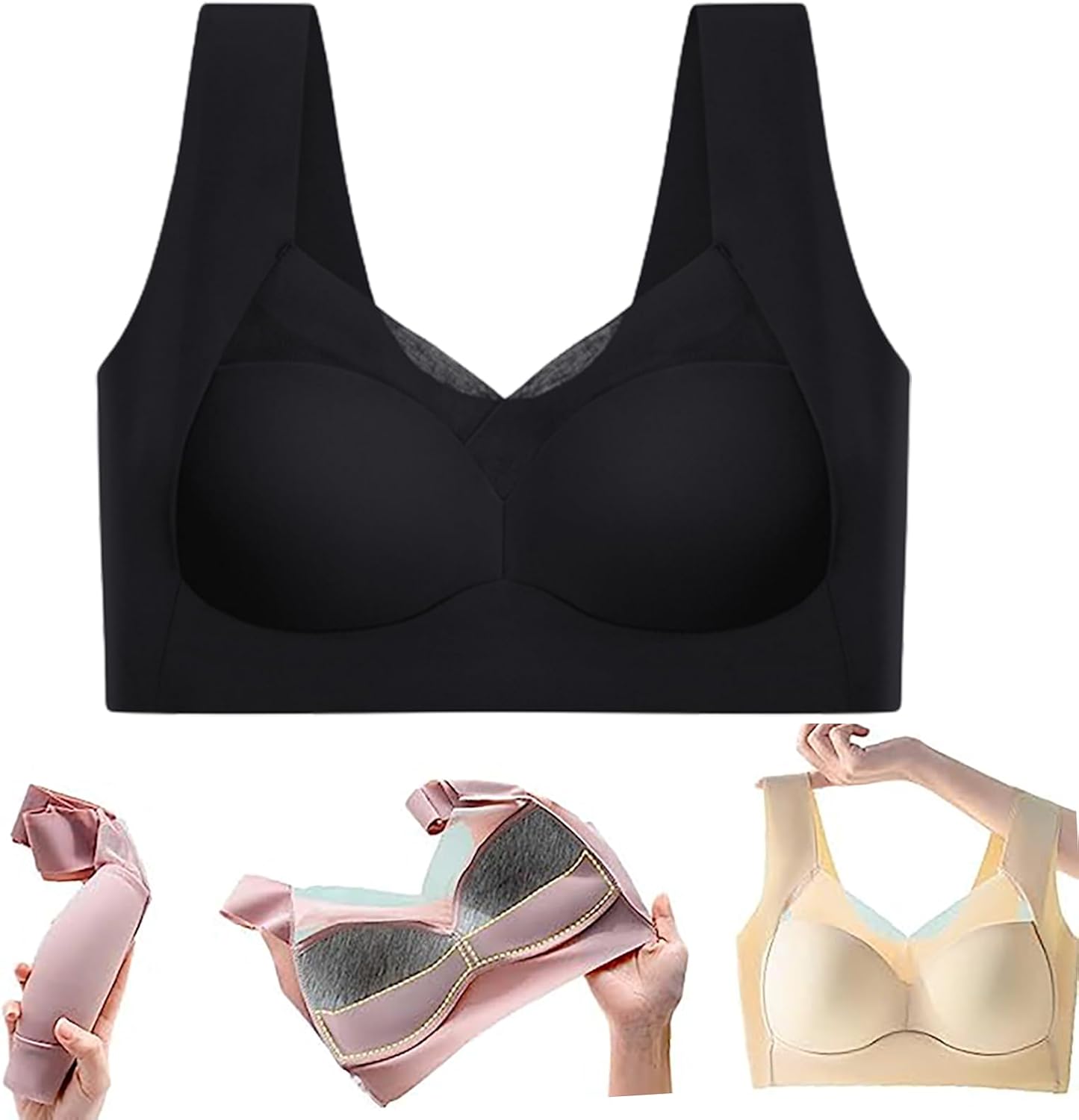 HERSIL Wmbra Bra, Wmbra Posture Correcting Bra Wireless PushUp