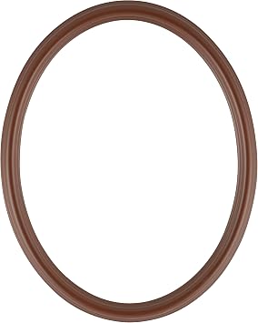 OVALCREST - Saratoga Picture Frame - Oval 16x20 - Slim 15/16" Wide MDF Frame - Classic Profile with Subtle Scoops - Available in 20+ Sizes and 20+ Finishes