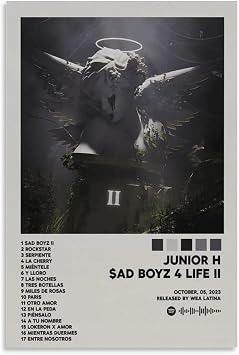 Junior H SAD BOYZ 4 LIFE II Posters & Prints on Canvas Wall Art Poster for Room Decor Unframe20x30inch50x75cm