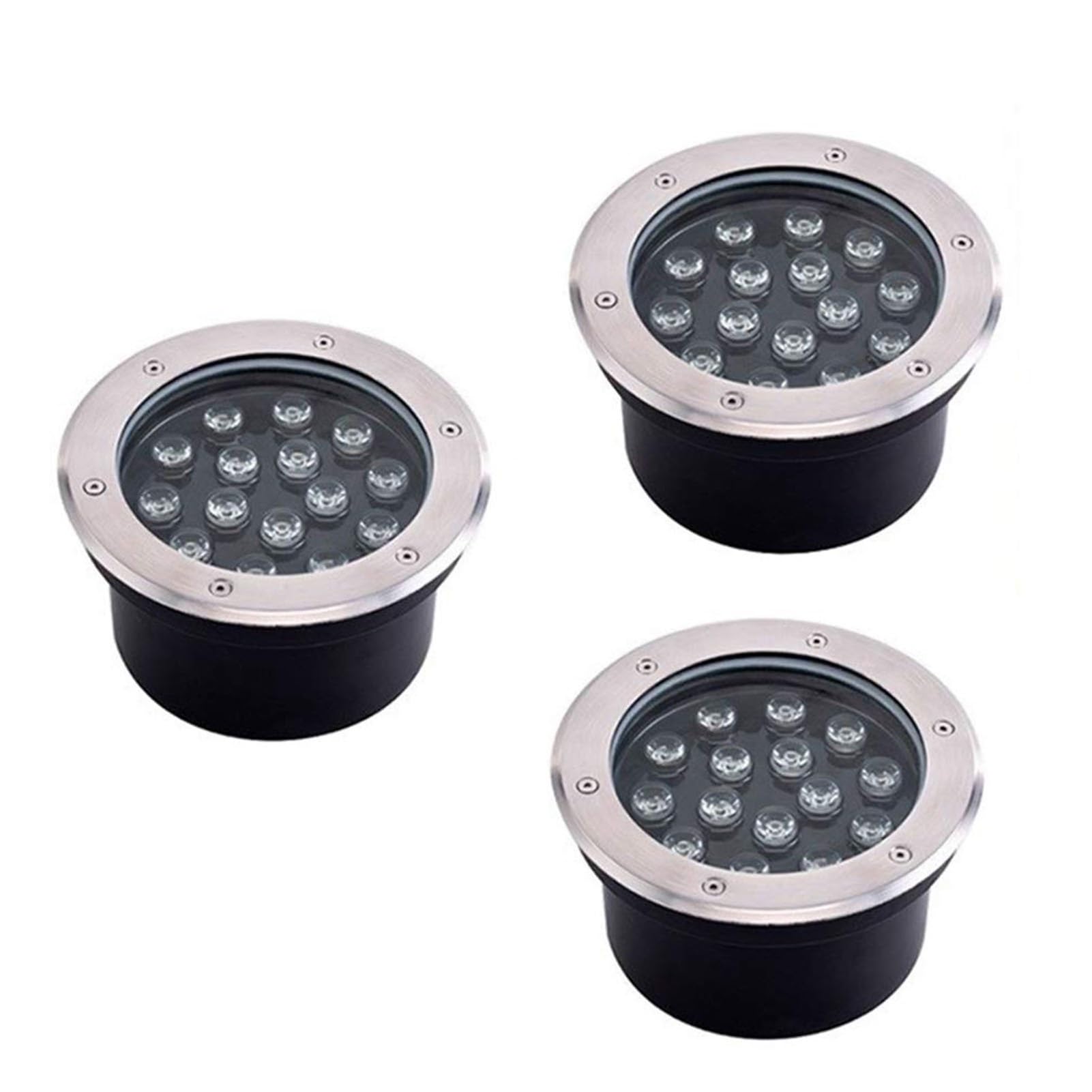 Projecteur LED encastré extérieur étanche IP67 spot de sol jaune encastrable pour marche escalier