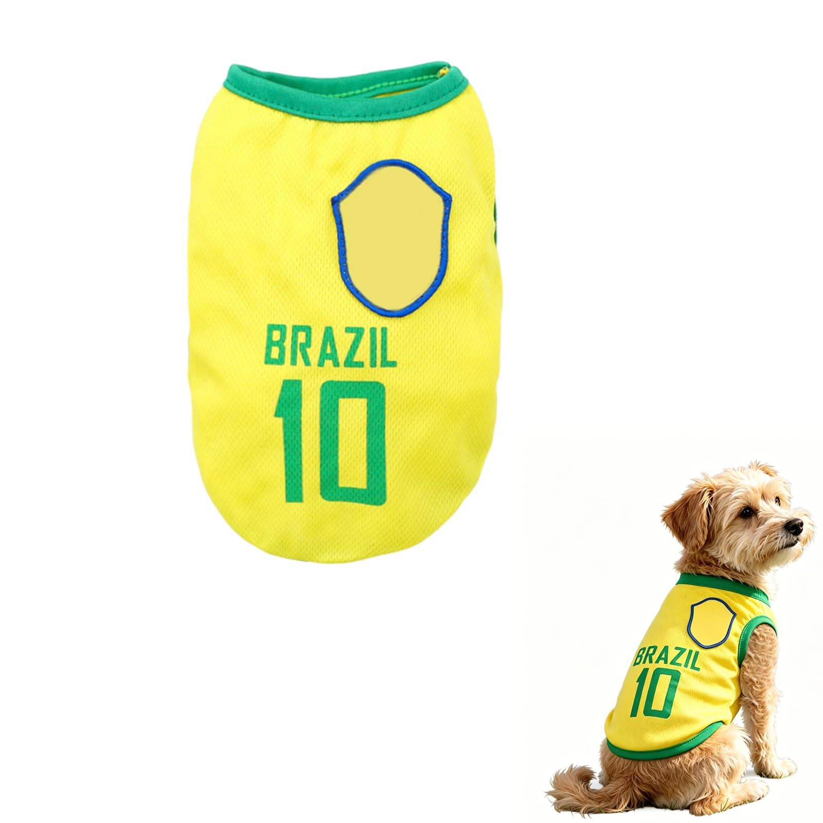 Soccer Jersey for Dogs Soccer T Shirt Sports Soccer National Team Vest Football Jersey Costume Summer Puppy Sleeveless Outfit