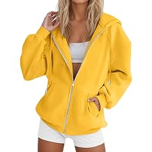 Betadog Womens Zip Up Hoodies Long Sleeve Oversized Sweatshirts Fleece Y2K Jacket Pockets 2025 Fall Outfits Fashion Clothes