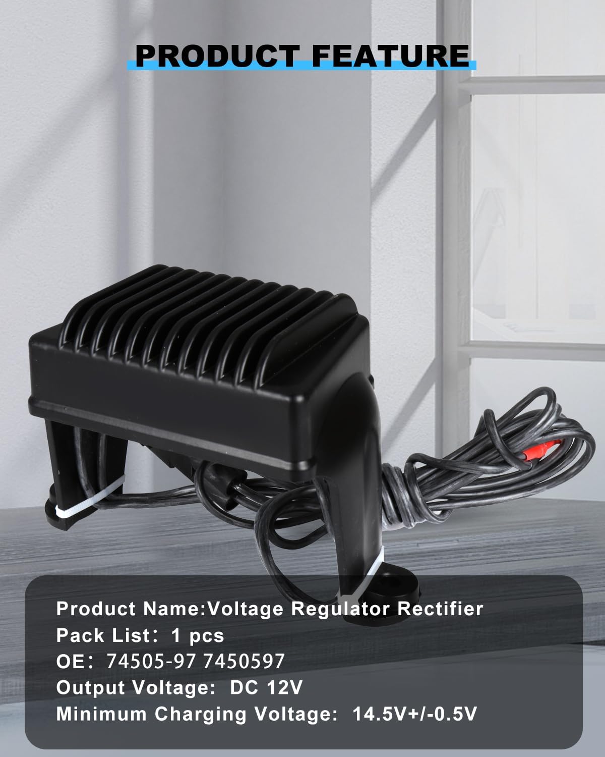 ECCPP Voltage Regulator Rectifiers Compatible with Harley Davidson Electra Glide 1997-2001/Road Glide 1998-2001/Road King 1997-2001 Replaces OEM#74505-97 74505-97A 7450597