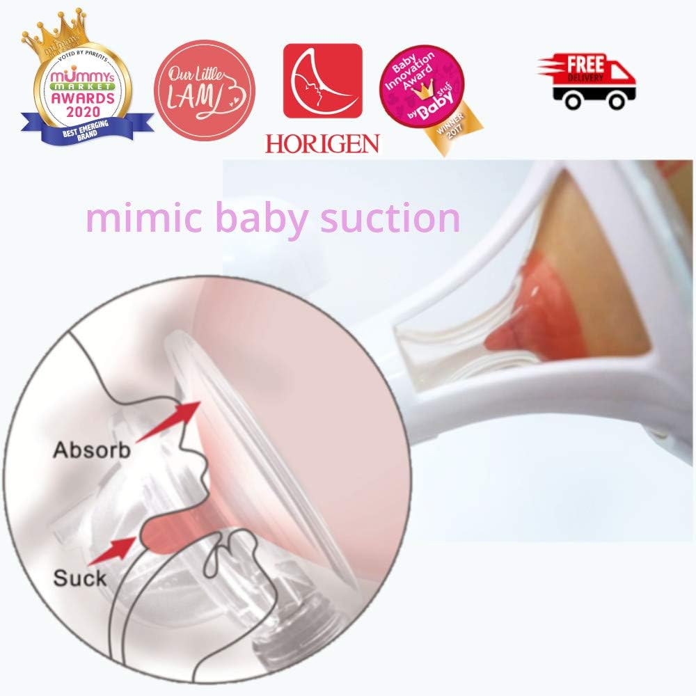 HORIGEN Single Electric Breast Pump control panel with labeled buttons and display indicators