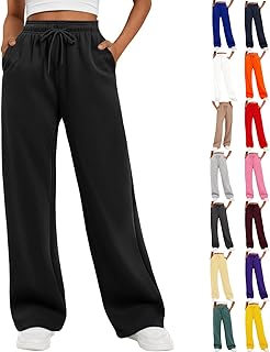 Joggers for Women UK Straight Leg Sweatpants with Pockets Ladies Jogging Bottoms Lounge Workout Gym Sports Trousers Tracksuits Bottoms Elasticated Waist Casual Running Track Pants Loose Loungewear