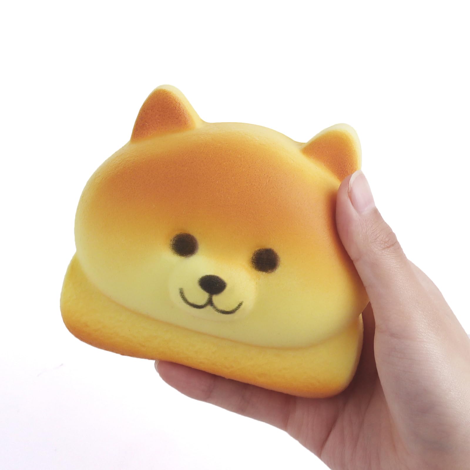Anboor Butter Bread Squishies Toy, Slow Rising Cute Shiba Inu Food Shaped Squishies, Soft Squeeze Scented Stress Relief Toys for Adults Kids, Cute Squishy for Shiba Lovers Office Gift