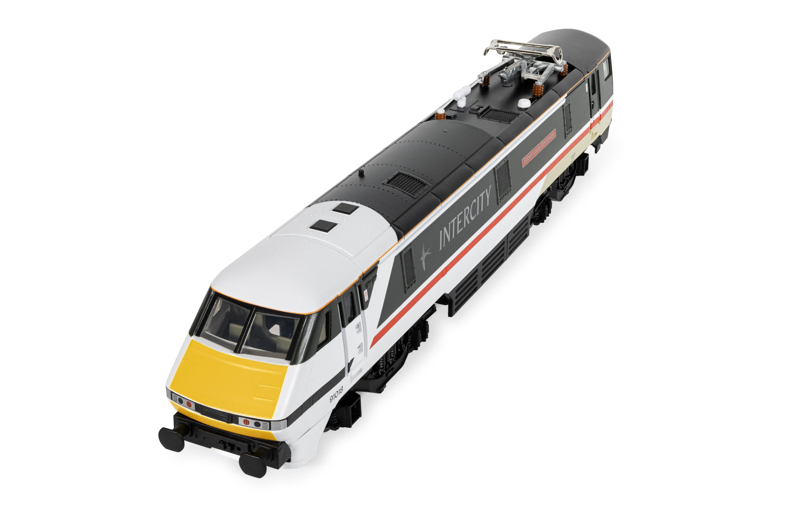Hornby R30527TXS RailRoad BR Intercity Class 91 Robert Louis Stevenson 91018 - z dźwiękiem, lokomotywa dla początkujących, dla osób w wieku od 14 lat