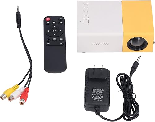 Miniatura 7 de Mini proyector, proyector de película portátil para exteriores 1080P con tamaño de proyección de 24 a 60 pulgadas, porjector LED USB para cine en