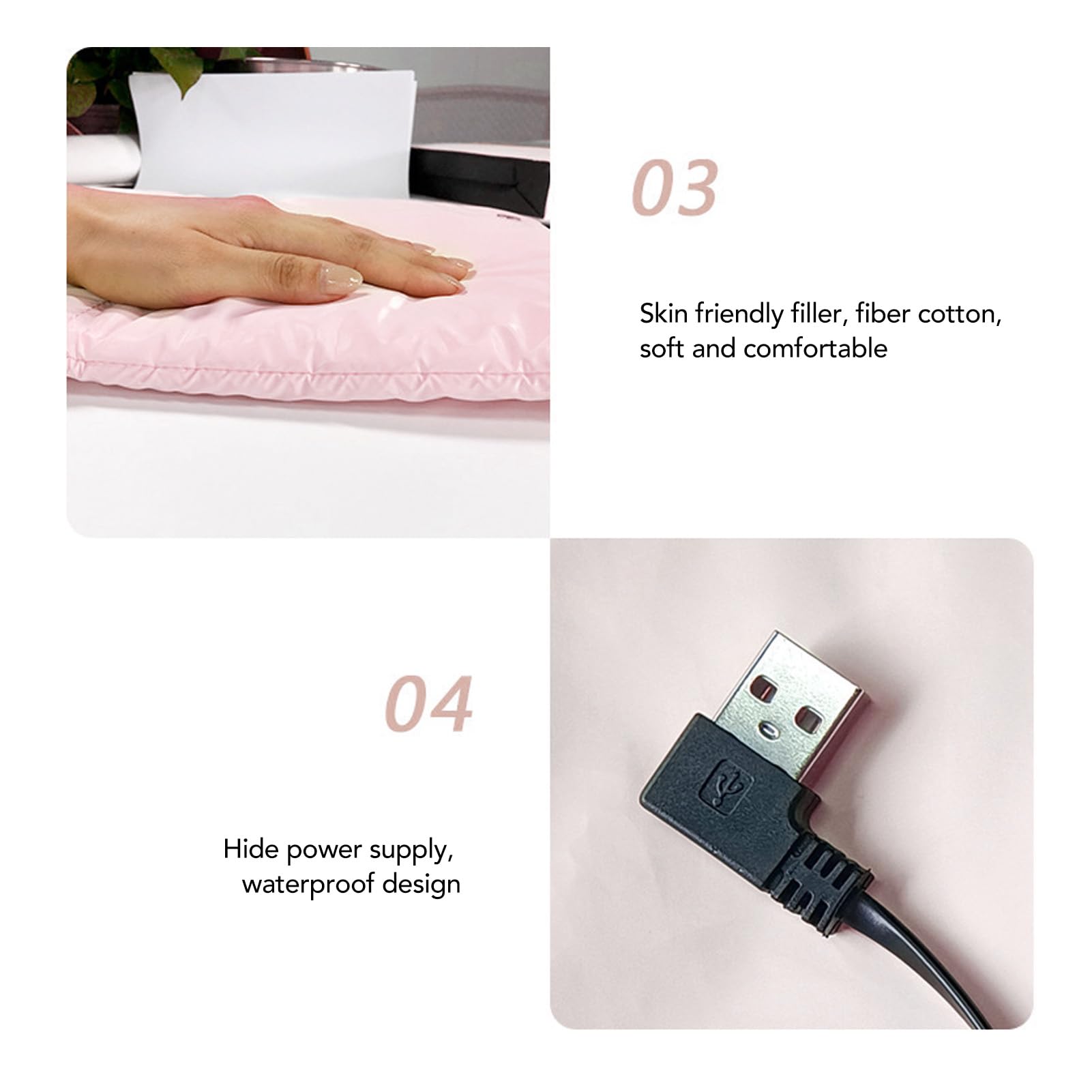 Calentadores de Manos con Calefacción de Grafeno, Calefacción Eficiente de Doble Cara, Carga USB para Actividades Al Aire en Invierno