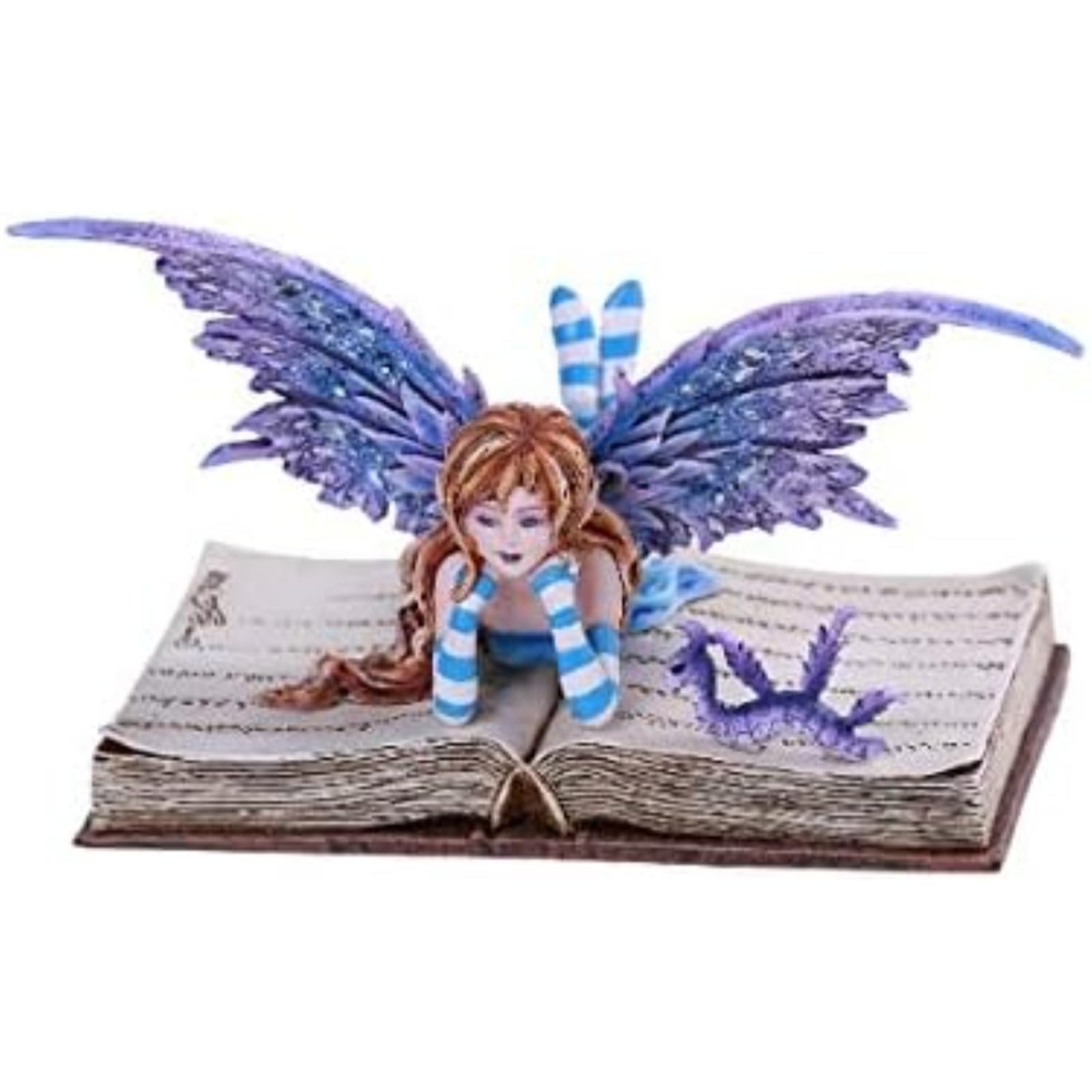 Pacific Giftware PT Amy Brown Art Original Collection Bookworm FAE Resin Collectible Figurine