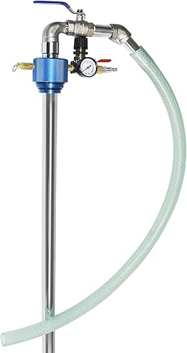 Miniatura 9 de FIRSTINFO A1182US Bomba neumática de tambor de aceite (1:1) para cubos/tambores de 50 galones y recipientes abiertos/recipientes, transferencia