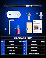 Vista 2 de Orion Motor Tech Compatible con F150 04-14 y Lincoln Mark LT 06-08 Asistencia de Compuerta Trasera, Asistencia de Elevación de Compuerta Trasera