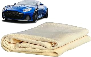 1Pcs Chamois Leathers, Chamois Leathers for Cars, Car Drying Towel, Square 40 x 30 cm Auto Cleaning Cloth, Fast Drying, High Absorbent, Shammy Leather for Car, Mirror, Window, Kitchen, Every Surfaces