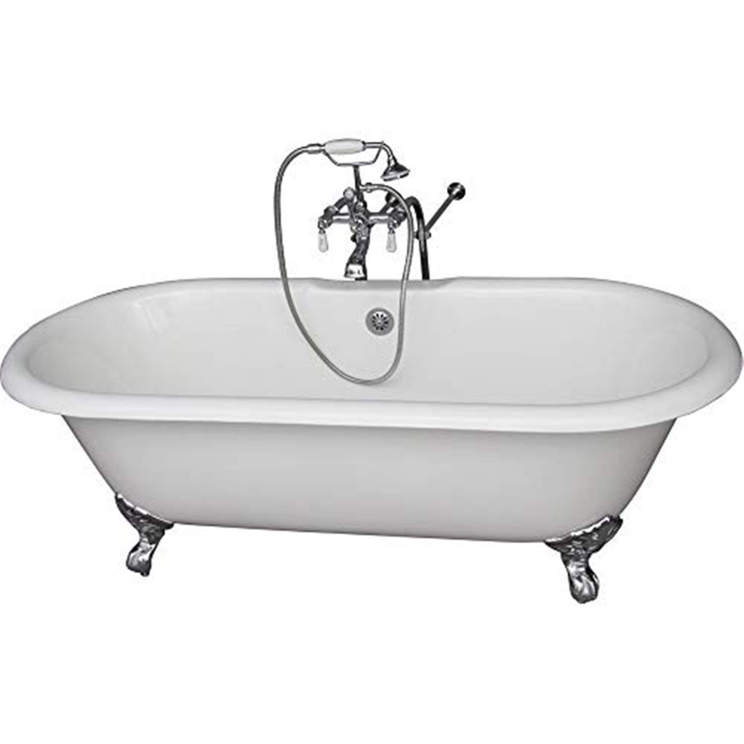 Barclay Butera Tub Kit 61",CI Double Roll Top