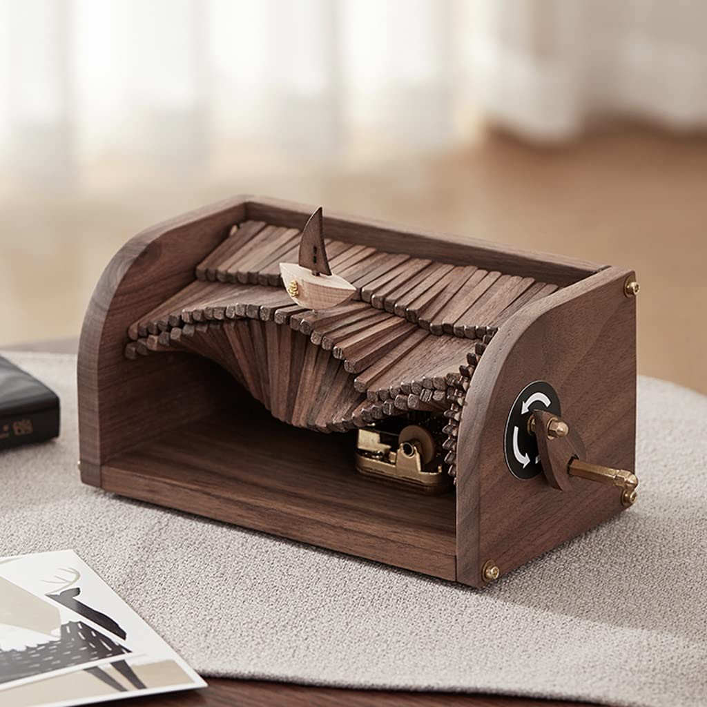 Carillon Scatola Musicale Music Box Box Box Scatole Musicali in Legno Regali for Il Compleanno/San Valentino/Giorno del Ringraziamento Giorno/Decorazioni for la casa di Natale Carillon Regalo di
