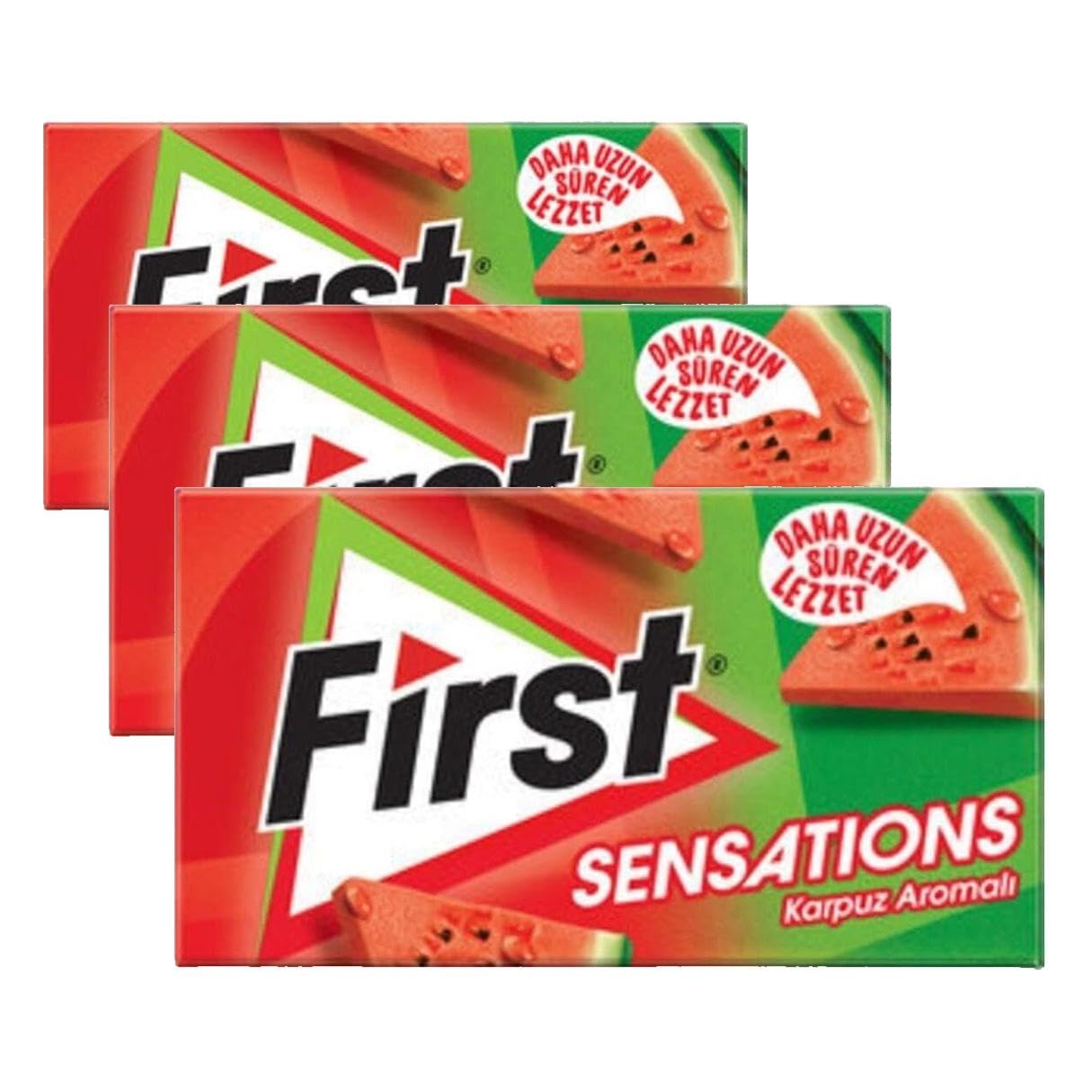 First Sensations Karpuz Aromalı Sakız 27 gr (3 paketi)