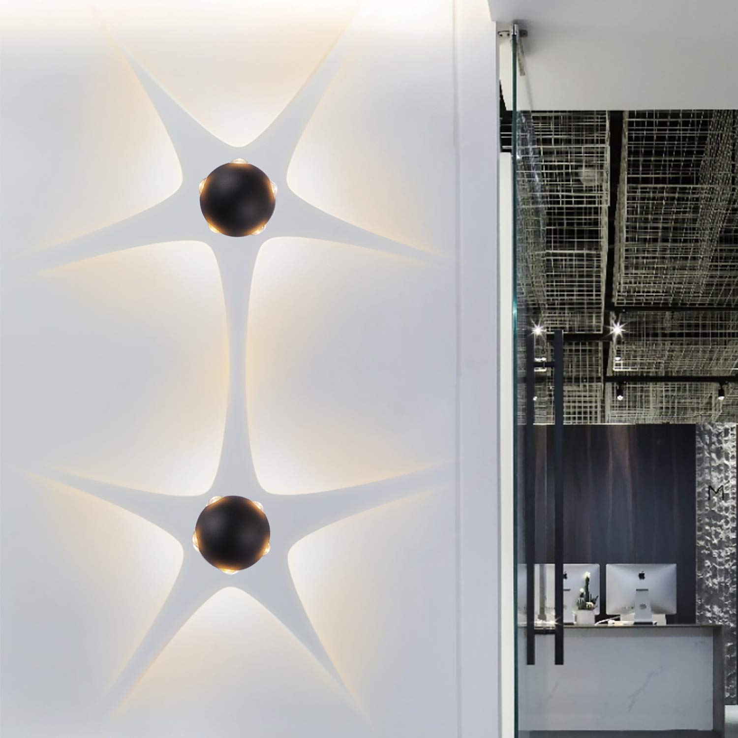 LPINYE Modern Design Fashionable Ball Style Waterproof Outdoor Wall Mounted 10W Aluminum LED Wall Lamp COB Led Wall Light for Garden Villa Hotel