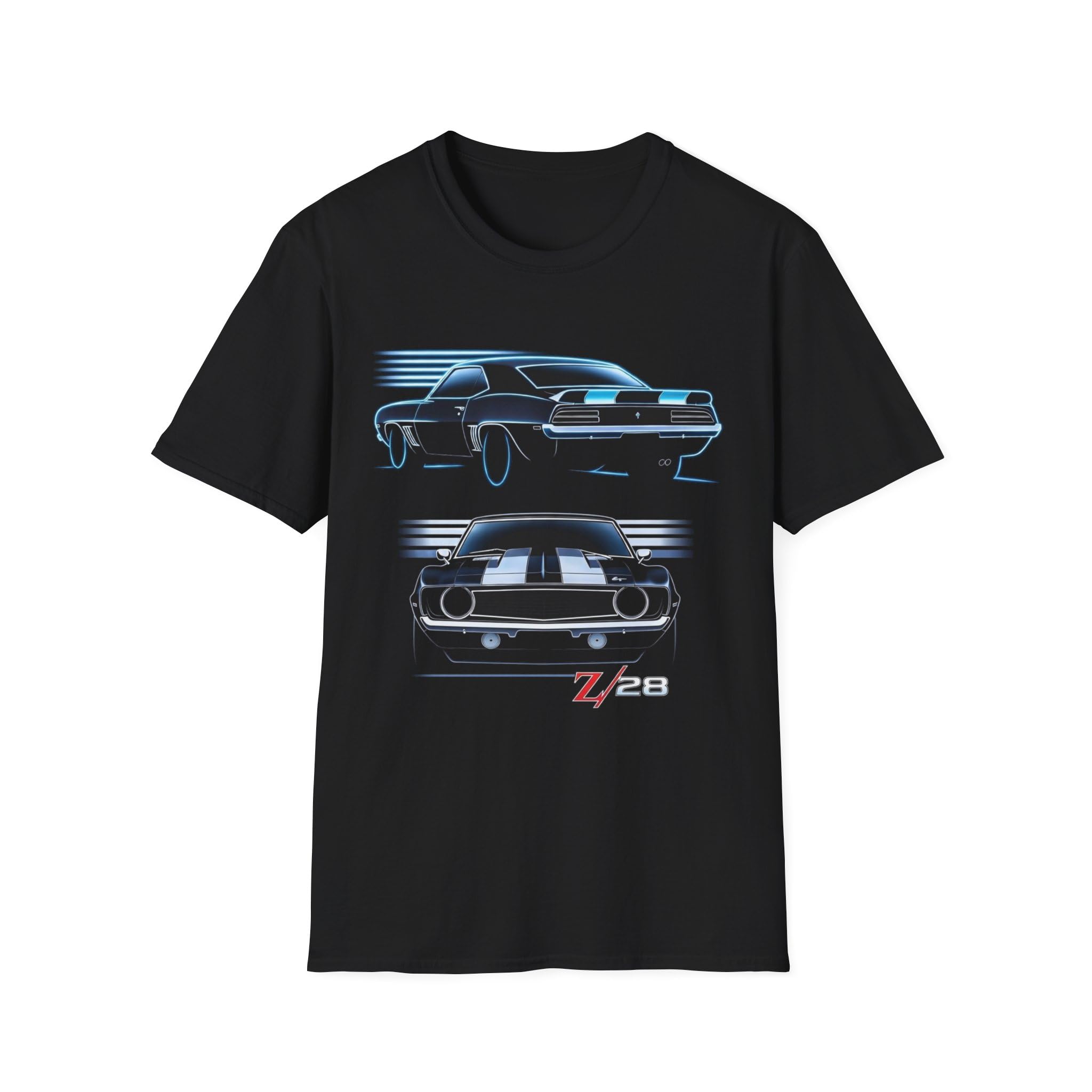 Camaro Z28 1969 camiseta retro estilo neon vintage americana para amantes de coches clasicos muscle 5
