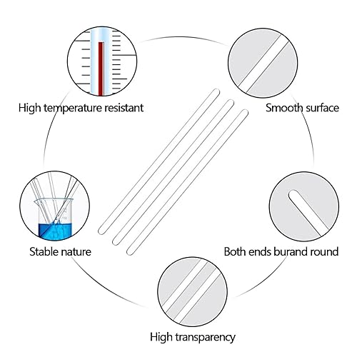 Miniatura 4 de Pipetas de vidrio con cuentagotas de 0.3 fl oz, pipeta de laboratorio graduada, pipeta líquida (8)