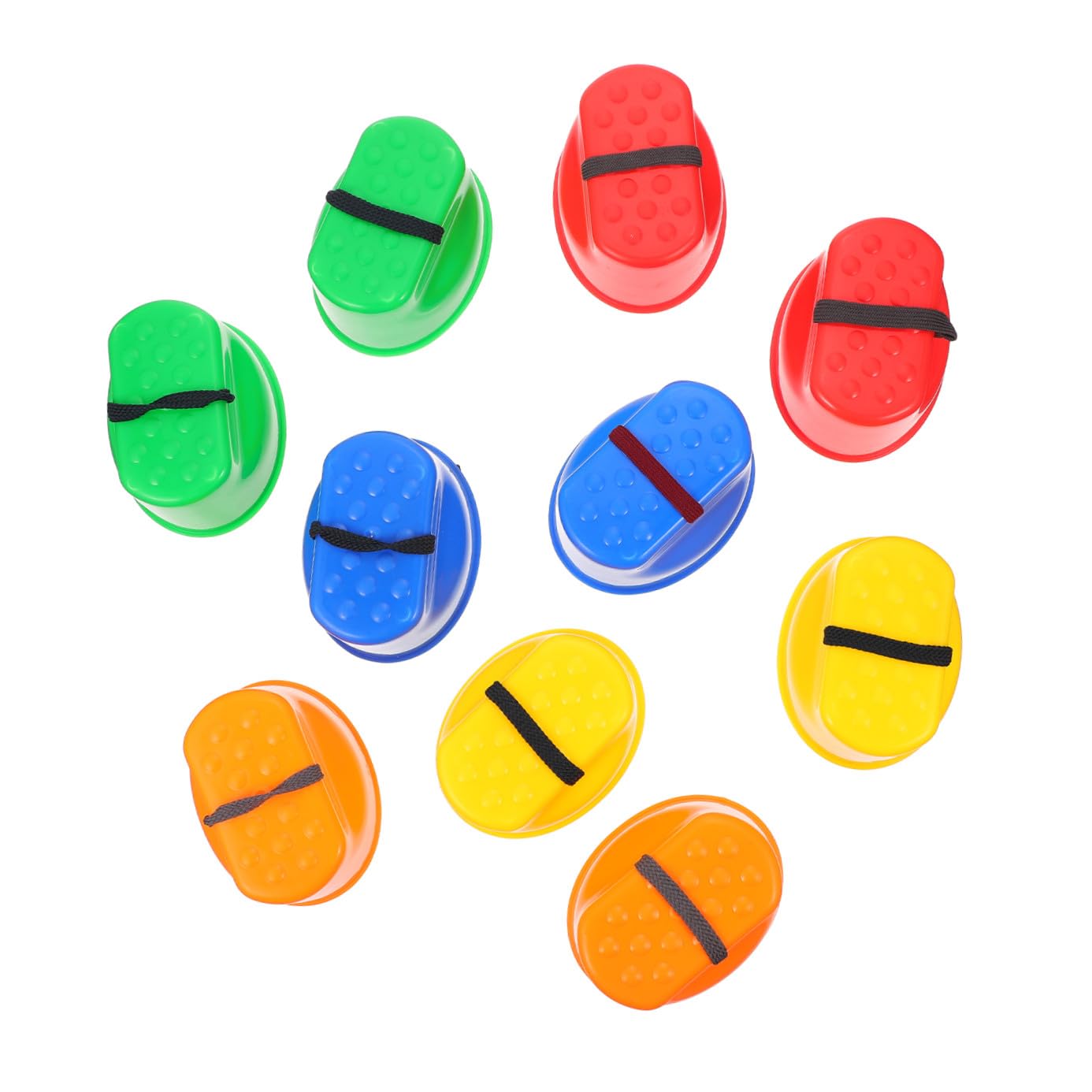 Équipement de jeu et entraînement sensoriel : 5 paires d'échasses plastique