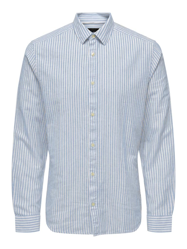 Only & Sons Onscaiden Life Ls Stripe Linen Noos