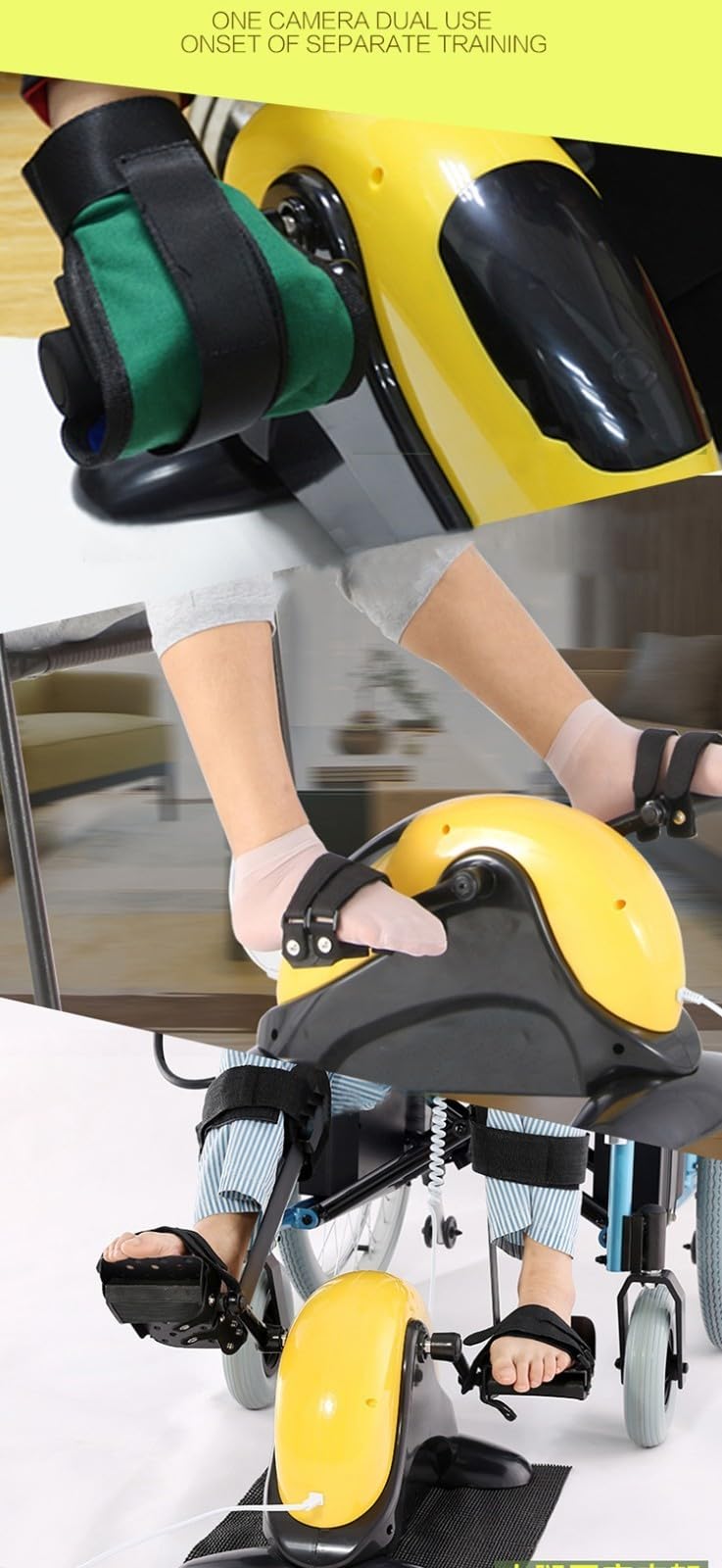 Mini Riabilitazione Pedale Elettrico, Macchina Per Riabilitazione Interna Cyclette Tapis Roulant Riabilitazione Verticale Bicicletta Ciclismo Stepper Pedale Per Gamba Trainer Bicicletta Fitness B