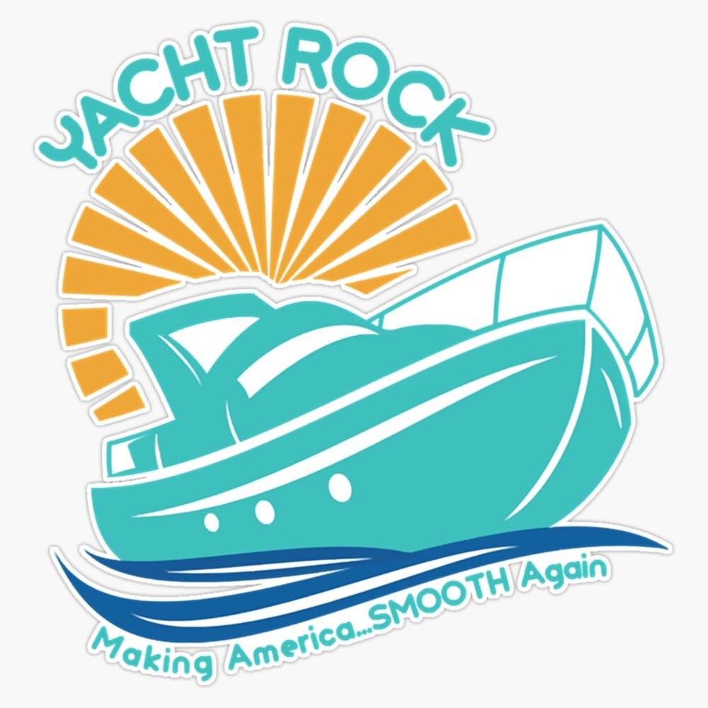 Magnet Yacht Rock Making America...Smooth Again Magnet Vinyl Decal Sticker 5"