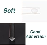 Vista 5 de Almohadillas de nariz autoadhesivas con cojín de aire, 10 pares de silicona antideslizantes para bolsas de aire para lentes de sol, negro, L