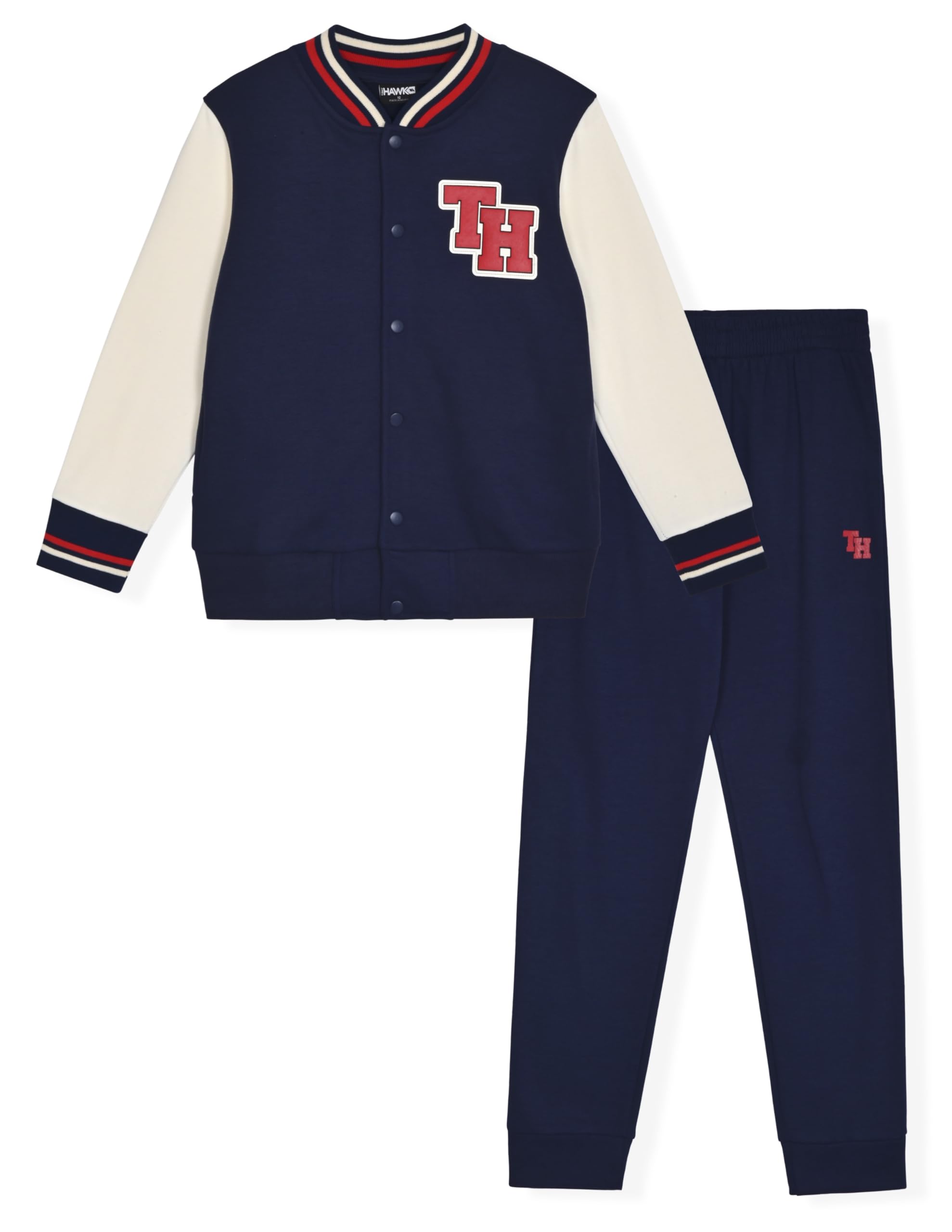 TONY HAWK Conjunto deportivo para niños, paquete de 2 unidades con capucha de forro polar y pantalones deportivos para niños