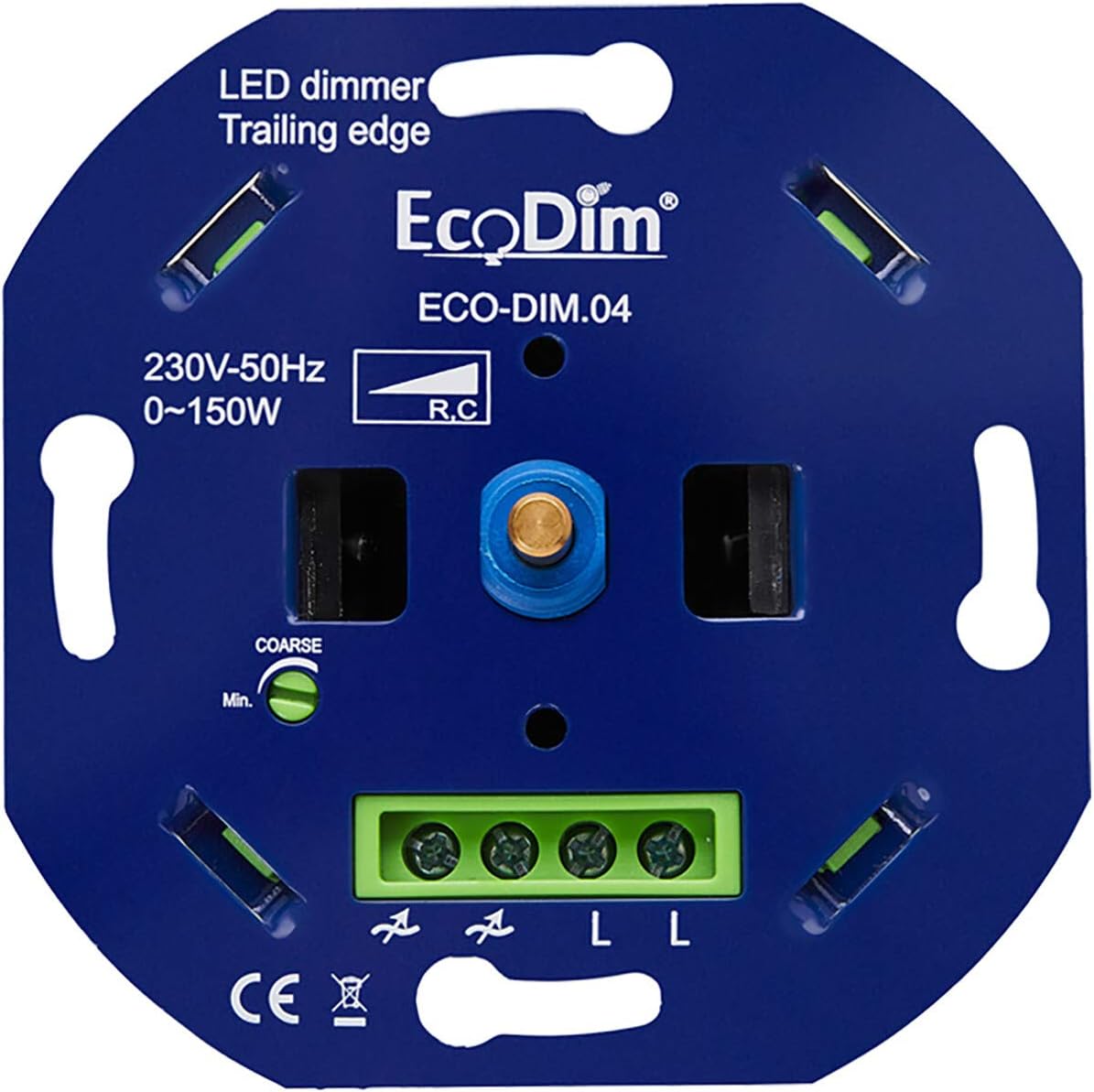 Basic LED Dimmer 230 V BuiltIn Phase Control 0150 W, PushPull Switch