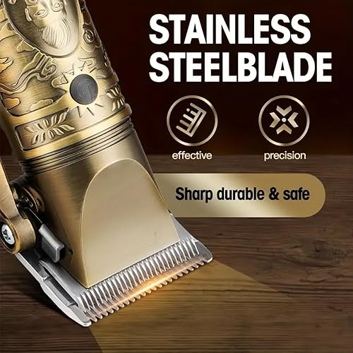 Miniatura 2 de Cortapelos para hombres, cortadora de pelo inalámbrica, máquina de corte de pelo recargable con pantalla LED