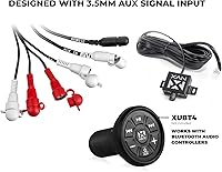 Vista 8 de NVX MVPA4 600W Total RMS 4-Channel Bridgeable Marine-V Series Micro Class D Compact Marine/Powersports/Motorcycle Amplifier IPX67 Waterproof