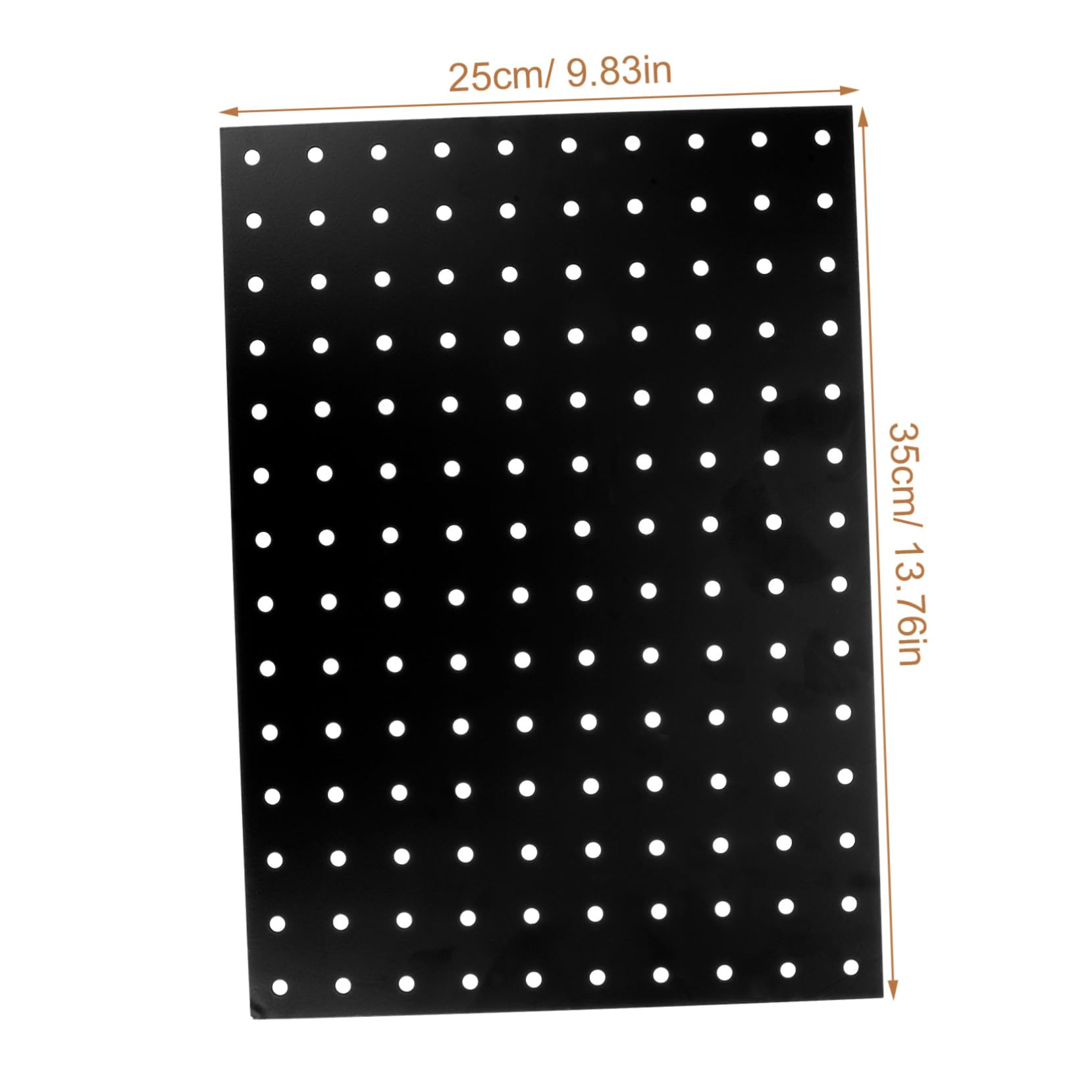 Tablero Perforado de Metal Negro para Montaje en Pared Diseño Fácil de Instalar y Material de Hierro Adecuado para Garaje y Banco de Trabajo
