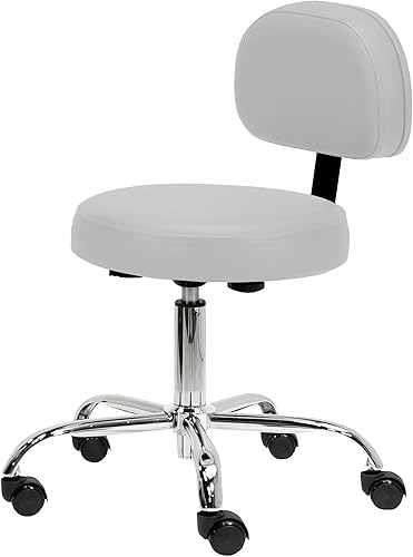 EARTHLITE Taburete de dibujo neumático de salón de masaje, sin fugas (frente a hidráulico), ajustable, enrollable, sin CFCsilla facial de spa médico