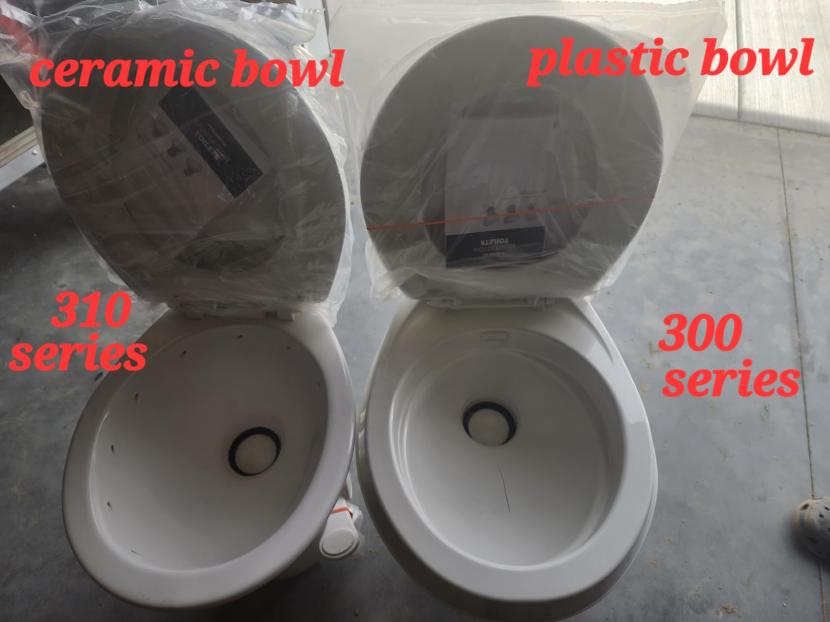 32/mo Finance DOMETIC 300 Series Standard Height Toilet, Bone