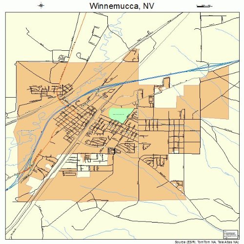 Amazon Com Large Street Road Map Of Winnemucca Nevada NV Printed 61OrnBfC2jL 