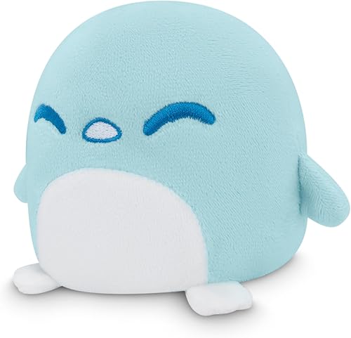 Miniatura 3 de TeeTurtle - Bolsa de peluche - Pingüino de copo de nieve navideño - De los creadores del peluche original reversible de pulpo - Lleva a tu amigo de