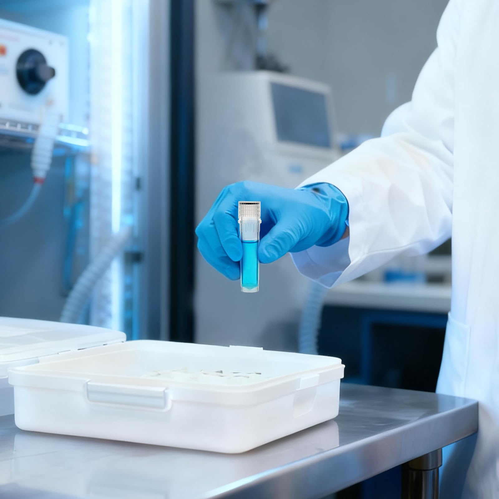 Tubos criogénicos de plástico 2,0 ml 50 unidades con código de identificación