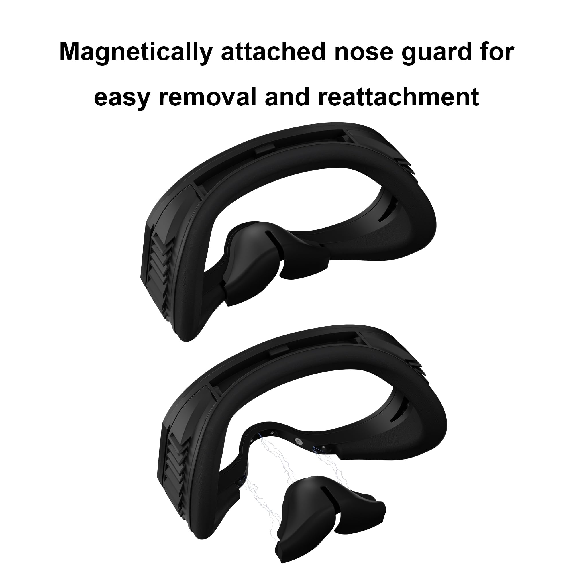Globular Cluster Interfaz Facial magnética F3 V3 para Quest 3, Marco Flexible y Adaptable con Almohadillas multimateriales, no Compatible con Quest 3S o Base de Carga Oficial