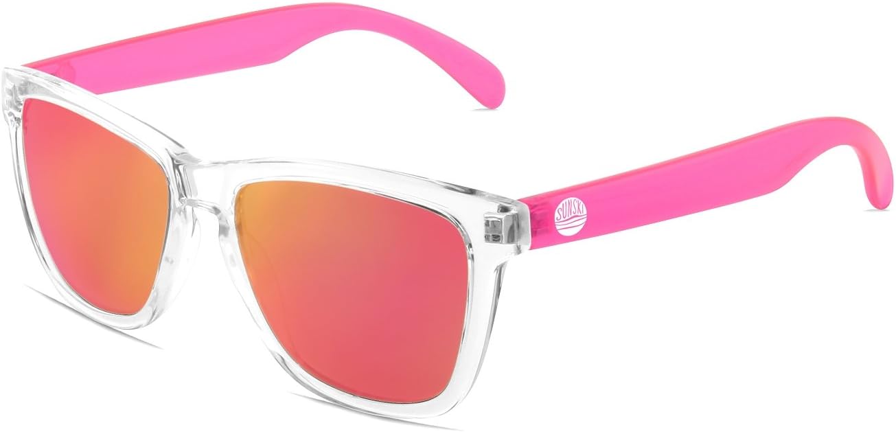 Sunski Original Sunglasses - Polarized Clear/Pink, One Size