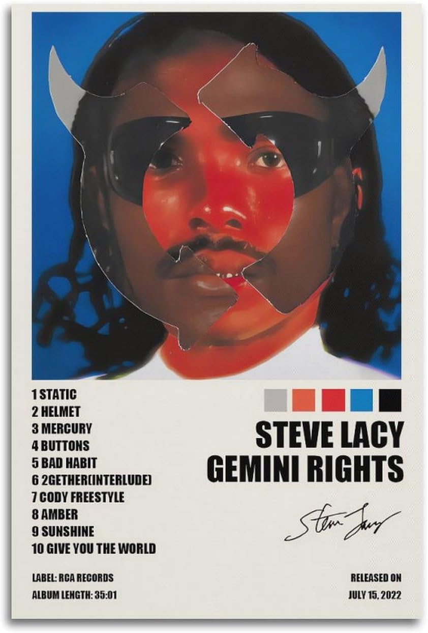 Amazon.com: Steve Poster Lacy Gemini RightsPosters,Album Cover Posters ...