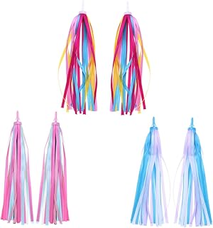 VICASKY 3 Peças De Fitas De Guidão Para Bicicletas Fitas De Guidão De Bicicleta Fitas Decorativas Fitas De Acessórios Fitas De Triciclo Cinto De Poliéster Borla Fitas De Guidão