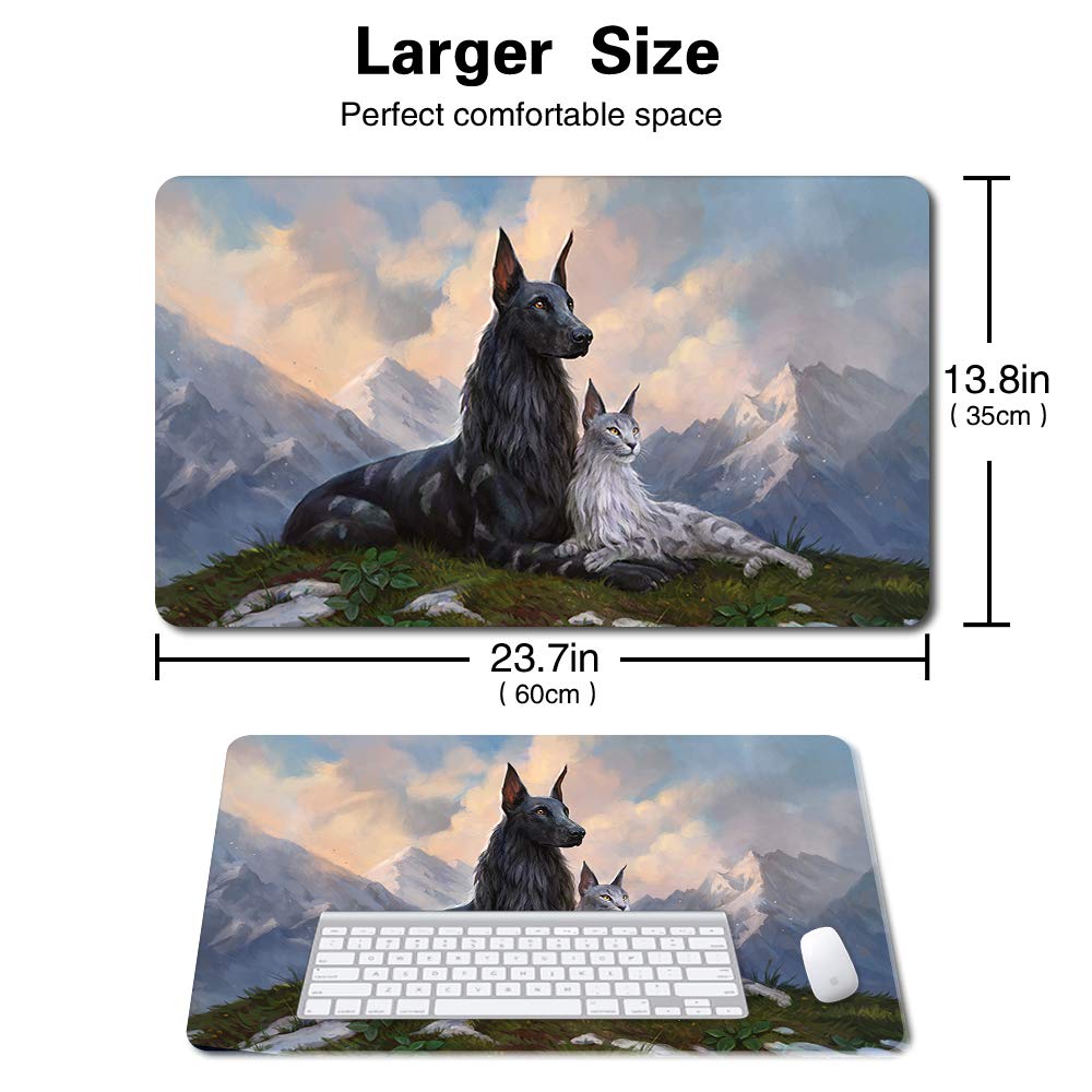 Gra planszowa TCG mata stołowa maty do gier rozmiar 60 x 35 cm podkładka pod mysz kompatybilna z MTG RPG CCG mata do gier karcianych (RIN i SERI, NIEROZDZIELNA)
