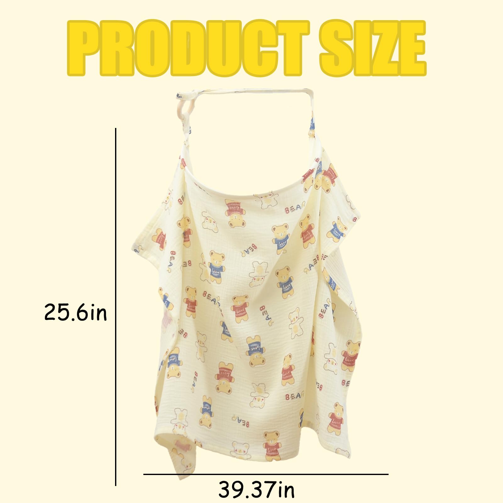 Couverture d'allaitement 360° en coton respirant pour bébé - Tablier d'allaitement